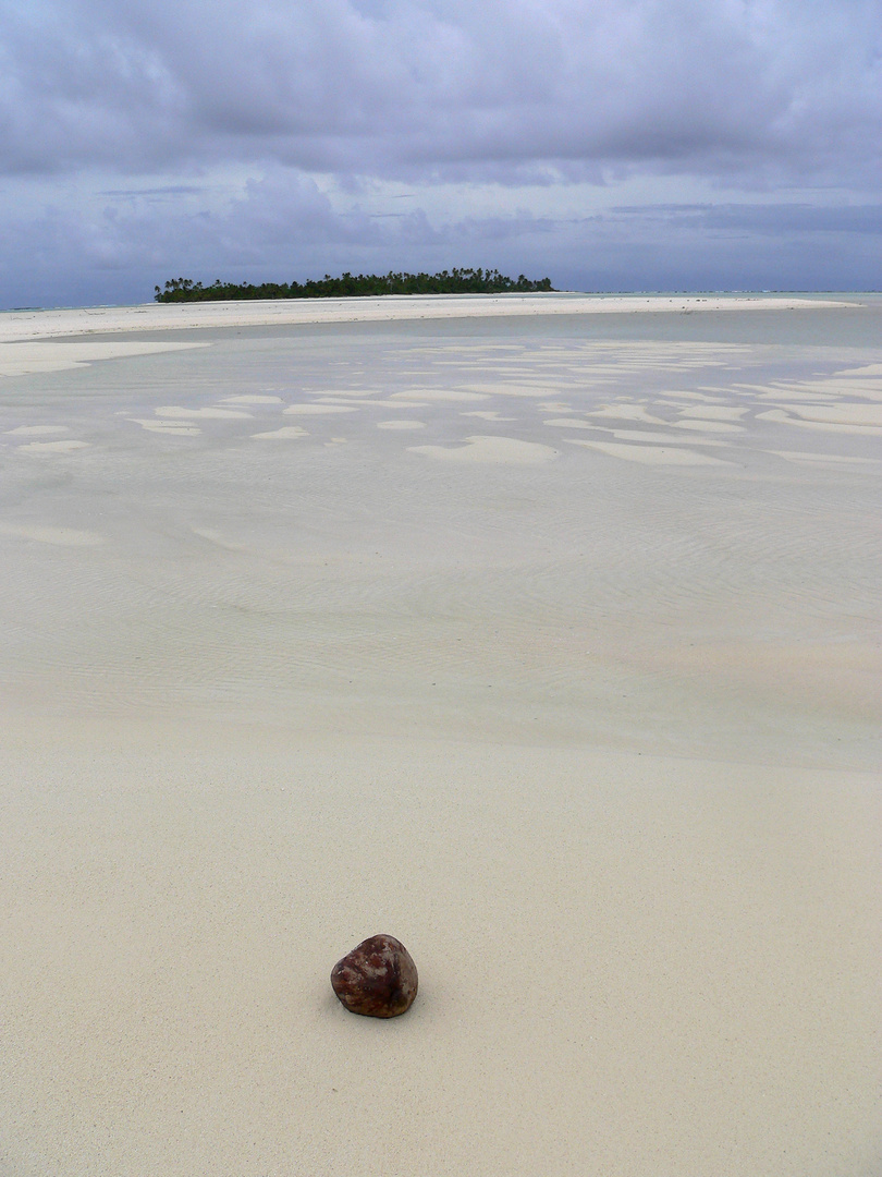 Aitutaki Lagoon with Coconut