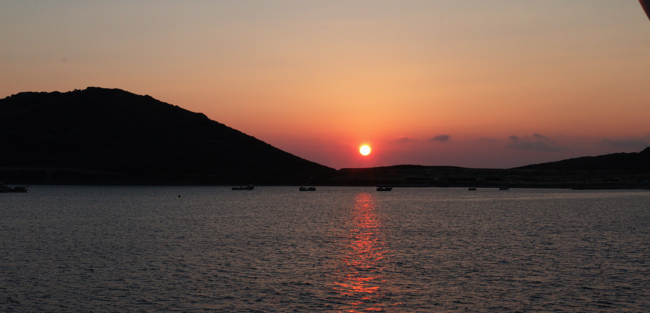 Ajaccio, coucher de soliel sur les Sanguinaires