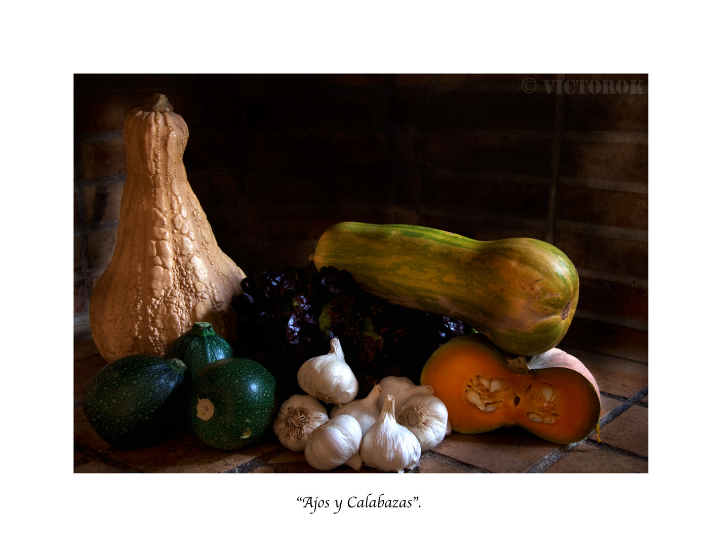 Ajos y calabazas.