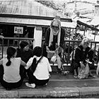 Akha People on the Taschilek Border Bridge