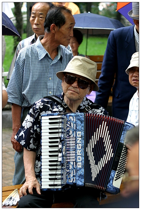 Akkordeon in Seoul