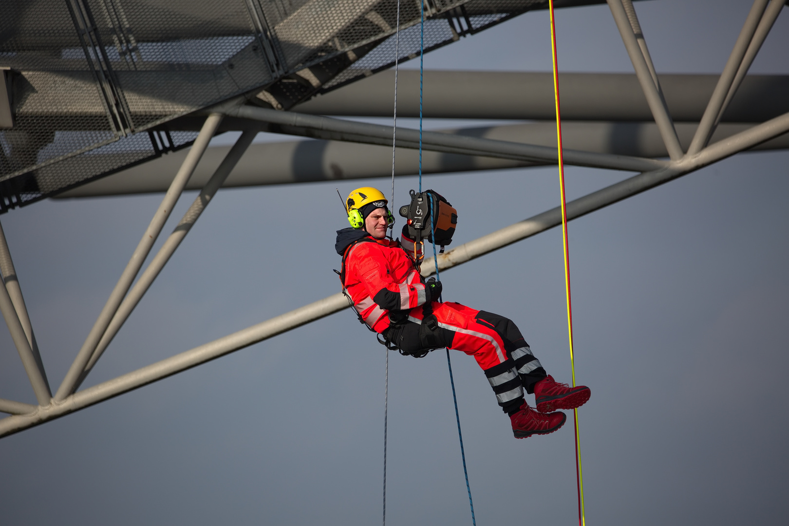 Akkuwinde im Einsatz