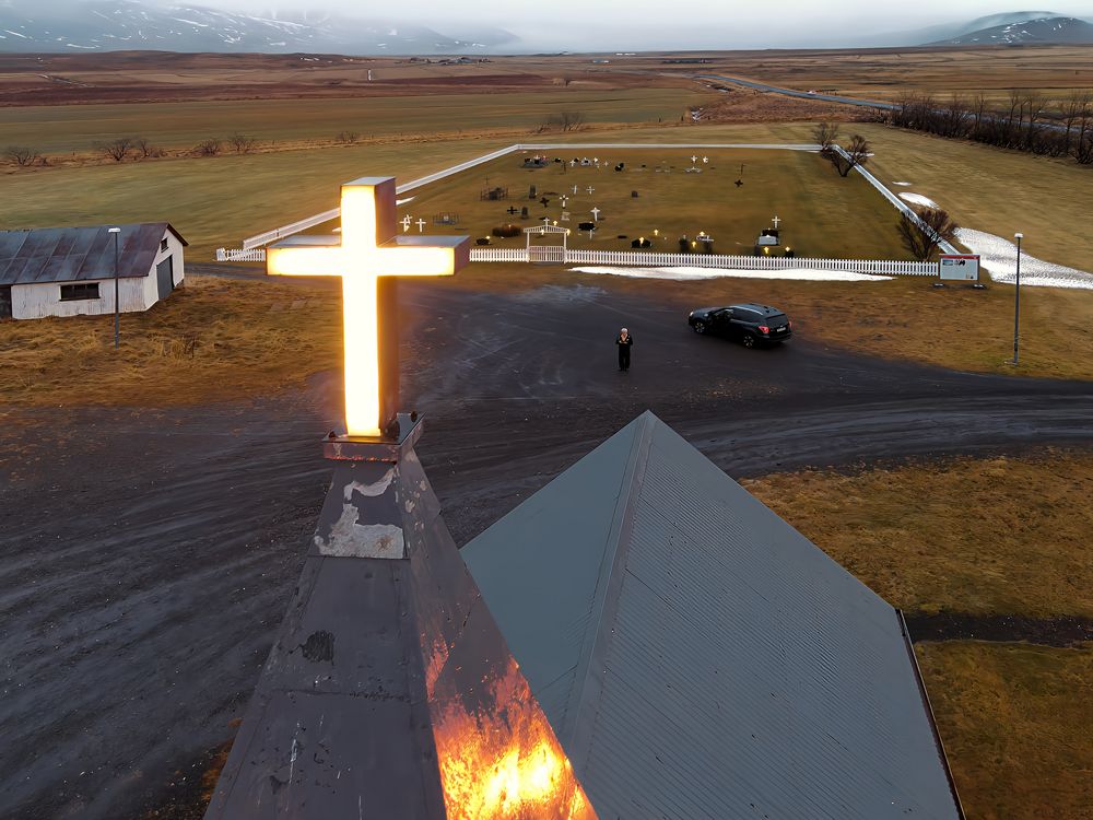 Akranes Island im Januar