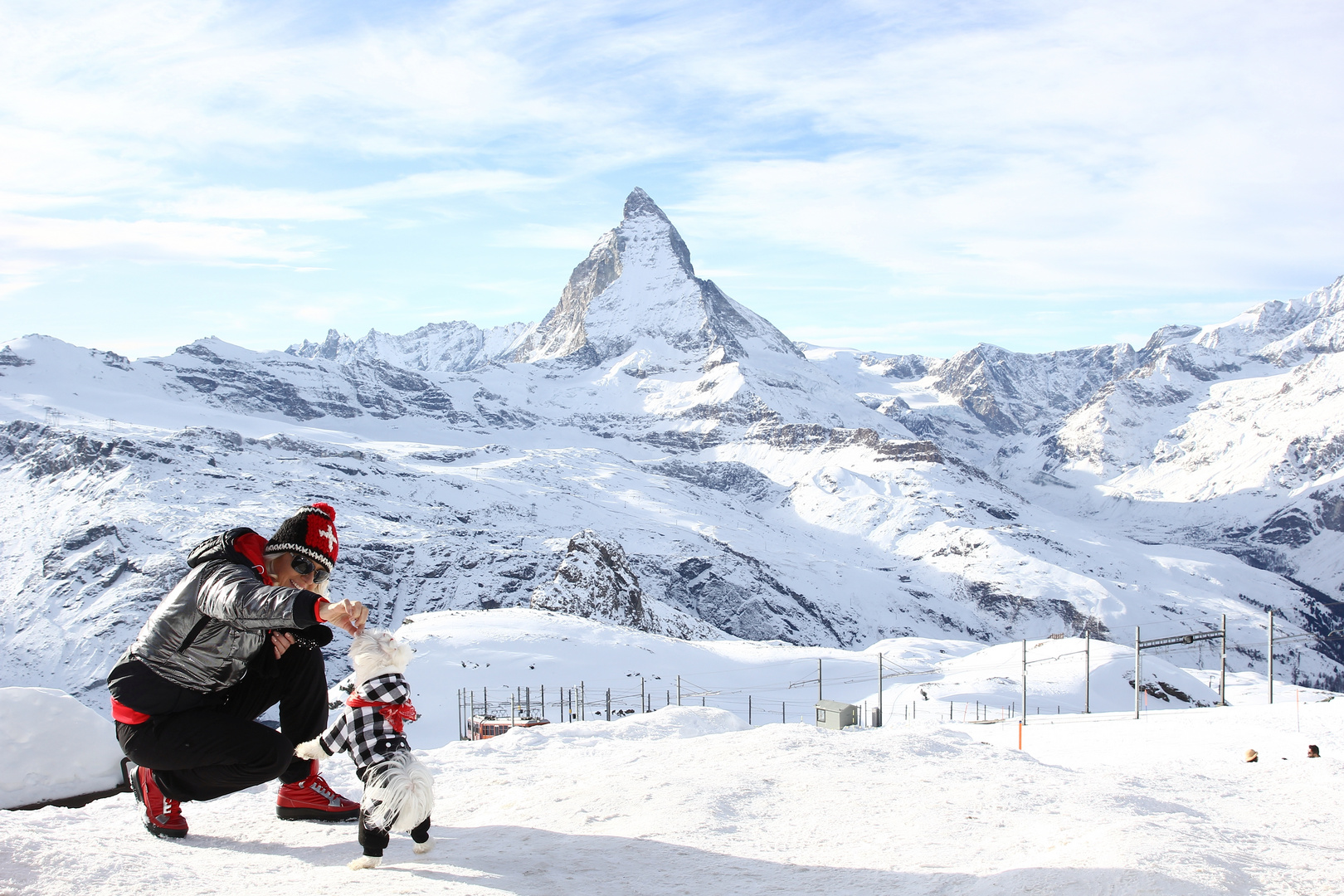 Akrobatik auf dem Gornergrat