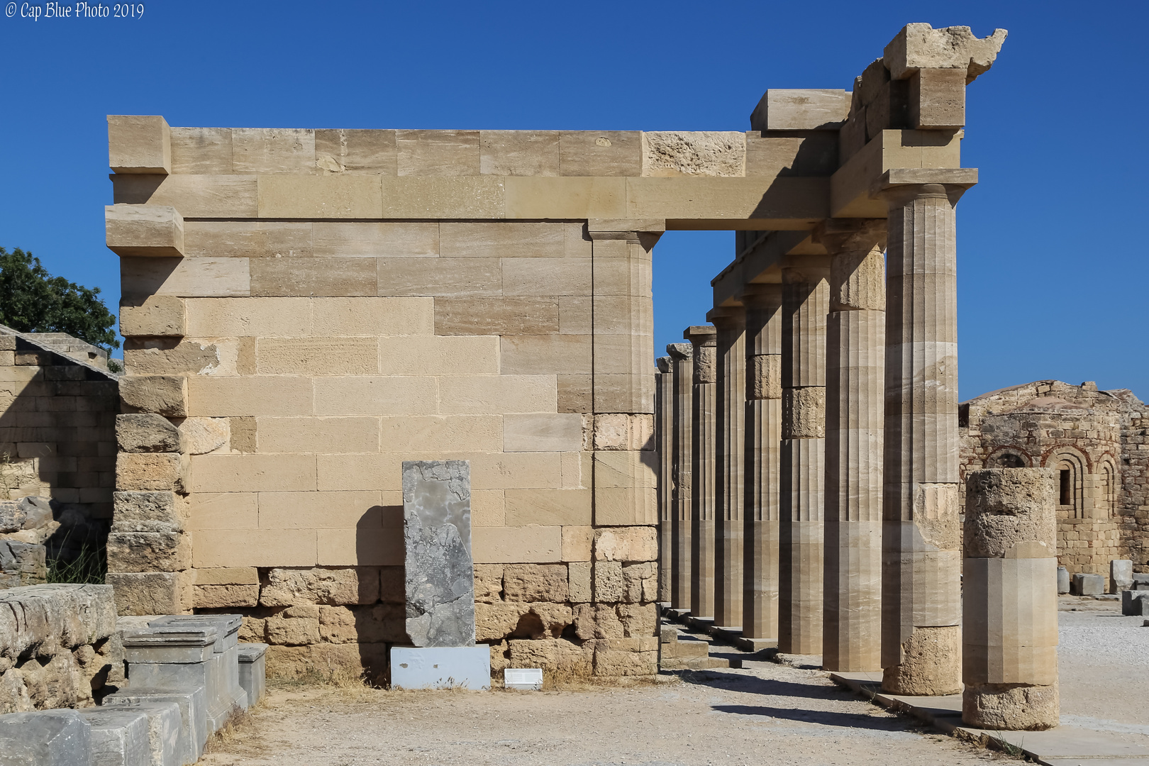 Akropolis Lindos Säulen