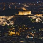 Akropolis Schönheit bei Nacht