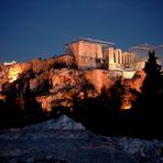 Akropolis - von einem Felse so gesehen -- AthenFotos