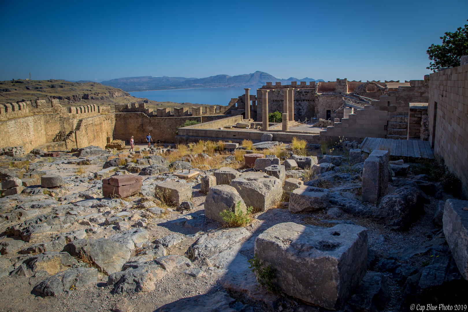 Akropolis von Lindos im ganzen Arenal