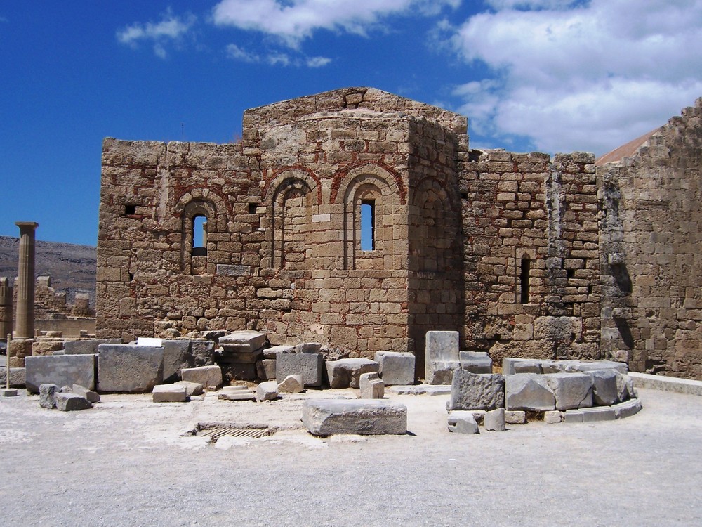 Akropolis von Lindos Rhodos Foto & Bild | architektur ...