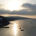 Akrotiri Beach im Morgengrauen