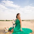 Aksana Demakina Dubai Desert Shooting 