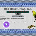 Aktie Bad Bank, one share "Bad Bank"