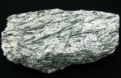 Aktinolith in Talkschiefer aus dem Zillertal