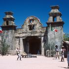 Aktion zu einem Western in der Filmstadt des Wilden Westens Old Tucson, AZ