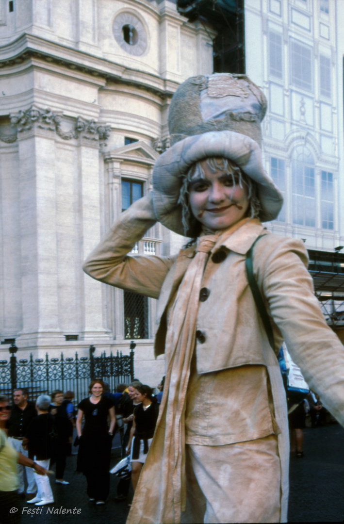 Aktionskünstler auf der Piazza Navona