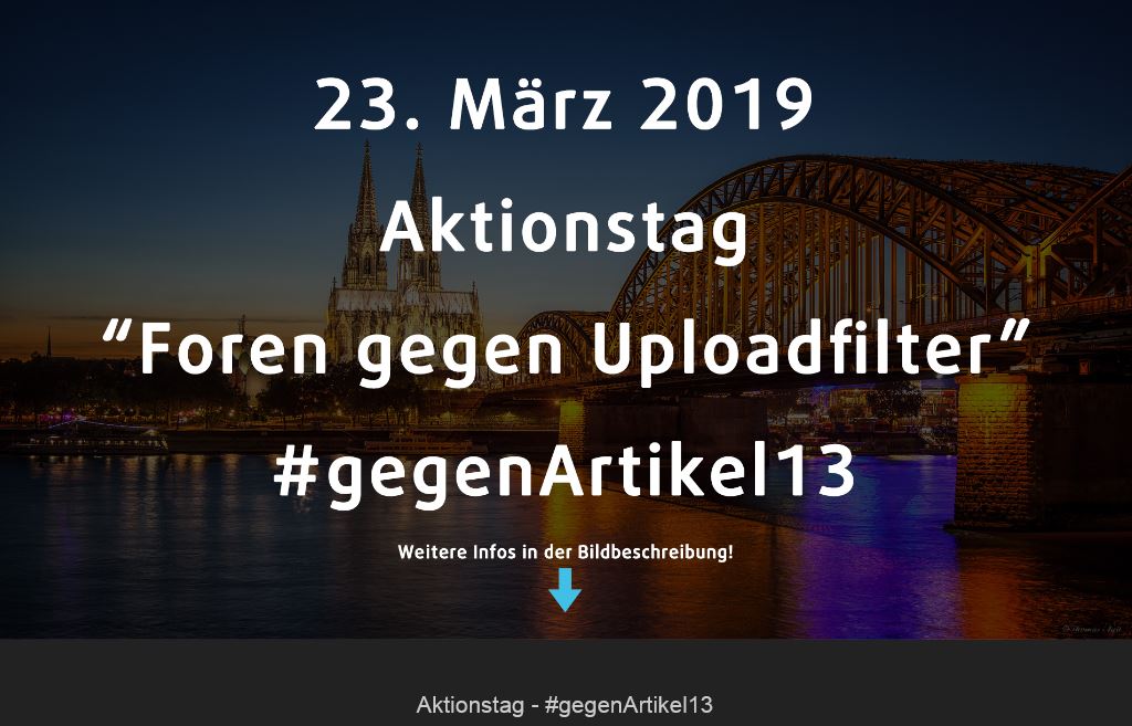 Aktionstag-# gegen Artikel 13