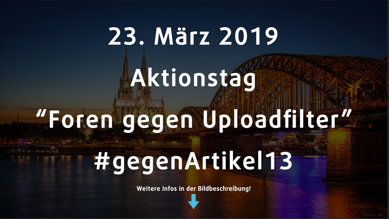 Aktionstag #gegenartikel13 