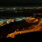 Al Ain bei Nacht - aufgenommen vom Jebel Hafeet