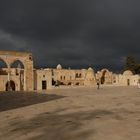 Al Aqsa Mosque area immediately before the storm