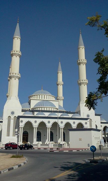 Al-Farooq Omar Bin Al-Khatab Mosque, Dubai, United Arab Emirates.