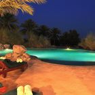 Al Maha Dubai - main pool - night view