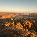 Al Ula bei Sonnenuntergang vom Harrat Viewpoint Saudi Arabien