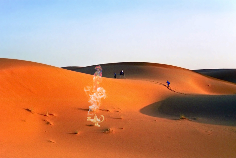 Aladins Zauberlampe in der Sahara
