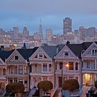 Alamo Square at Dusk