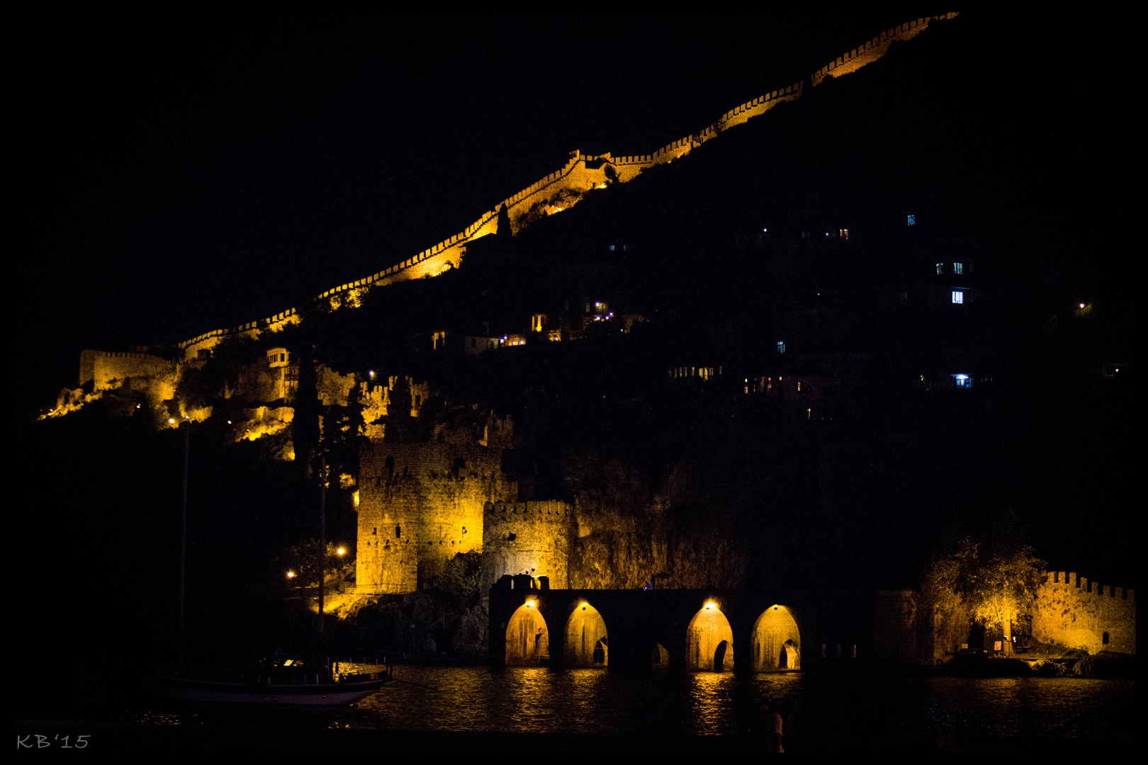 Alanya bei Nacht