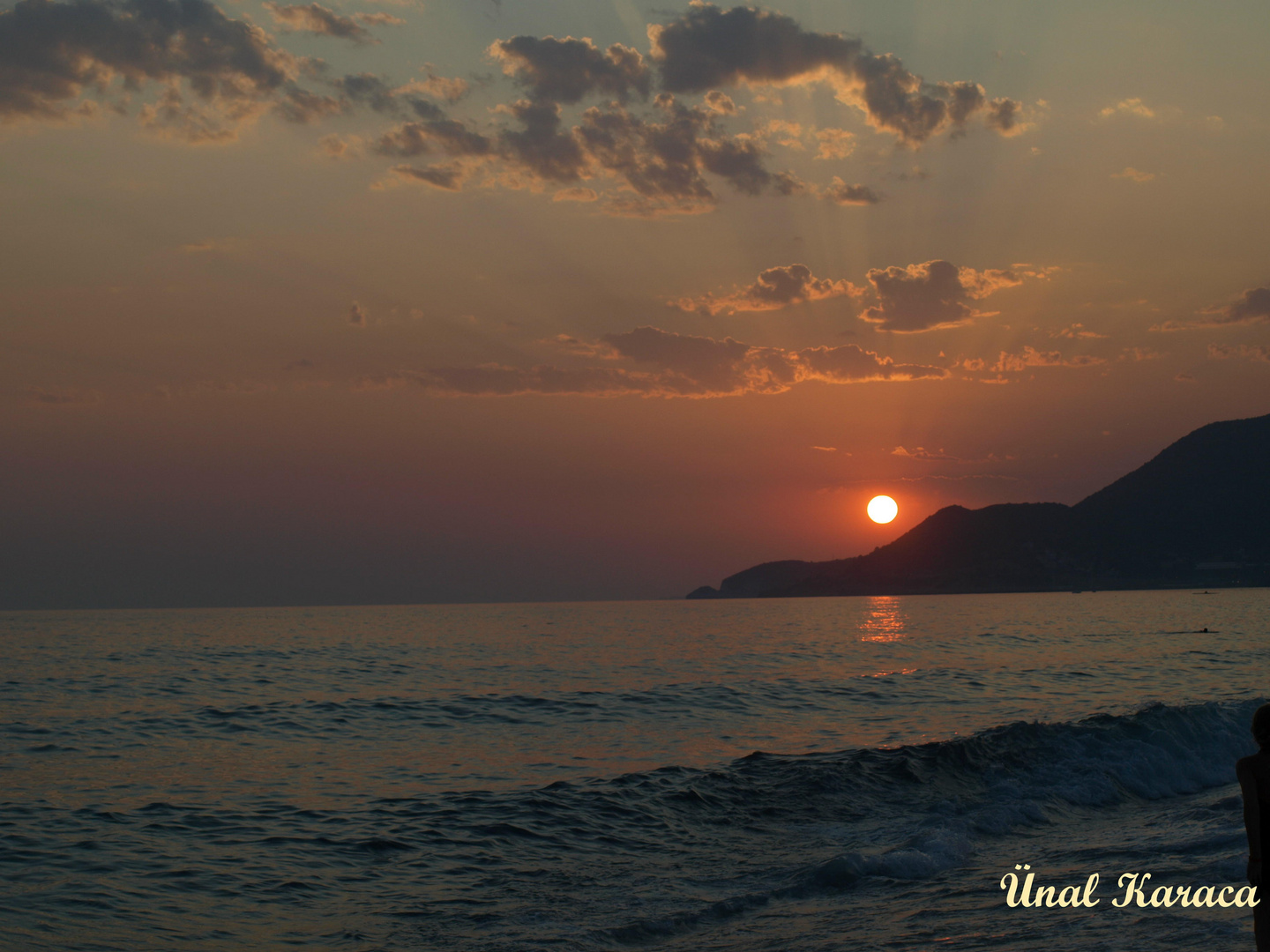 ALANYA DA GÜN BATIMI/Sonnenuntergang in ALANYA