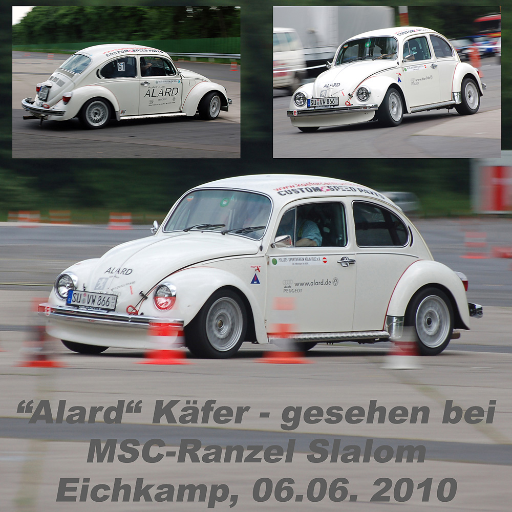 "Alard" VW Käfer beim DMSB Slalom, 06.06. 2010; Rasthof Eichkamp an der BAB 555