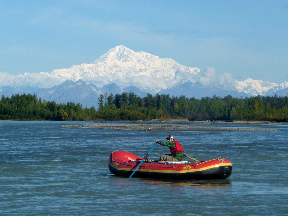 Alaska: Blick von Talkeetna auf den Mount Denali