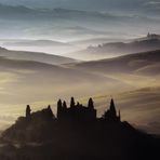 Alba a San Quirico d'Orcia