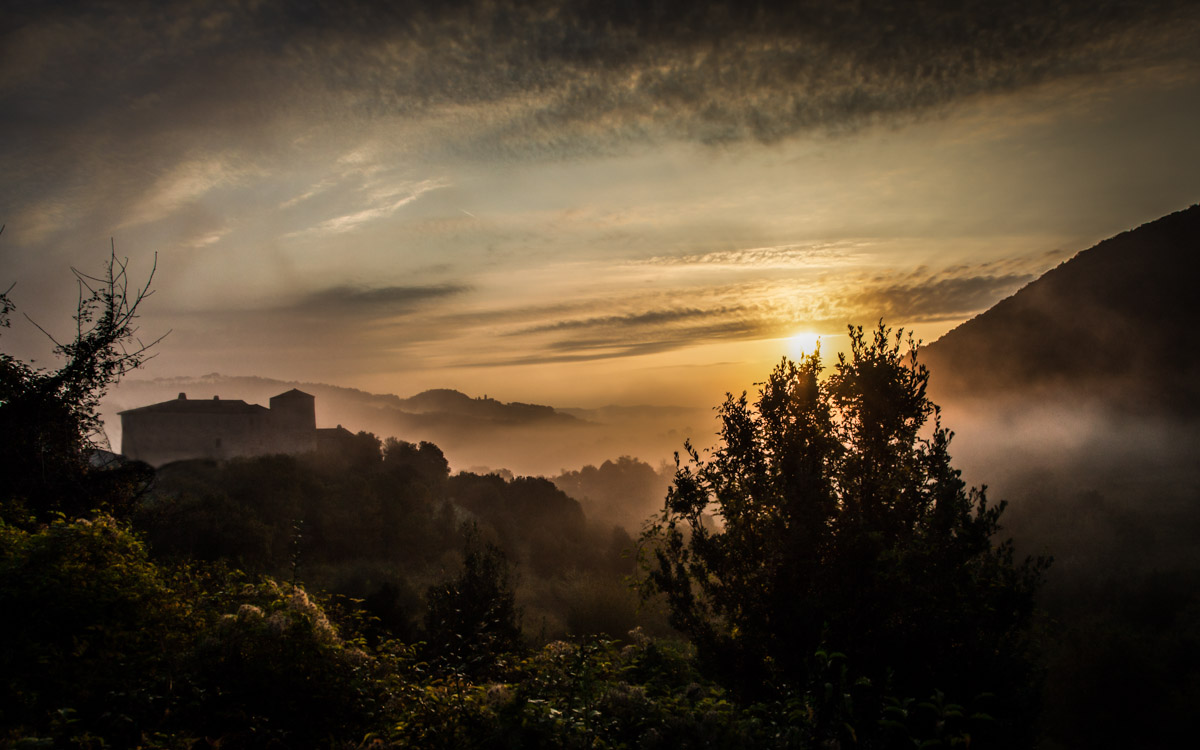 Alba al Castello di Valenzino