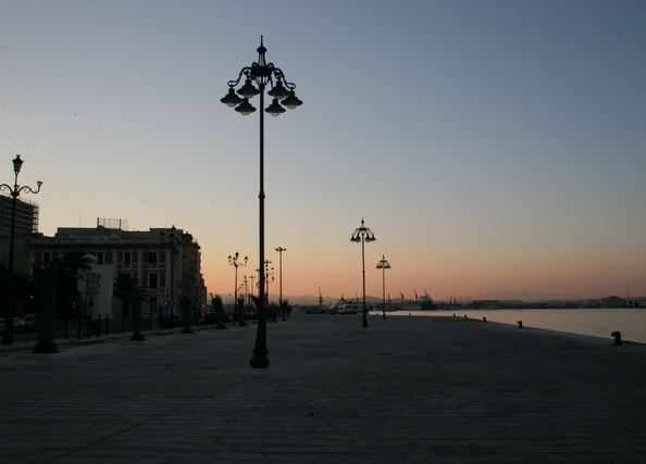 Alba al porto di Trapani