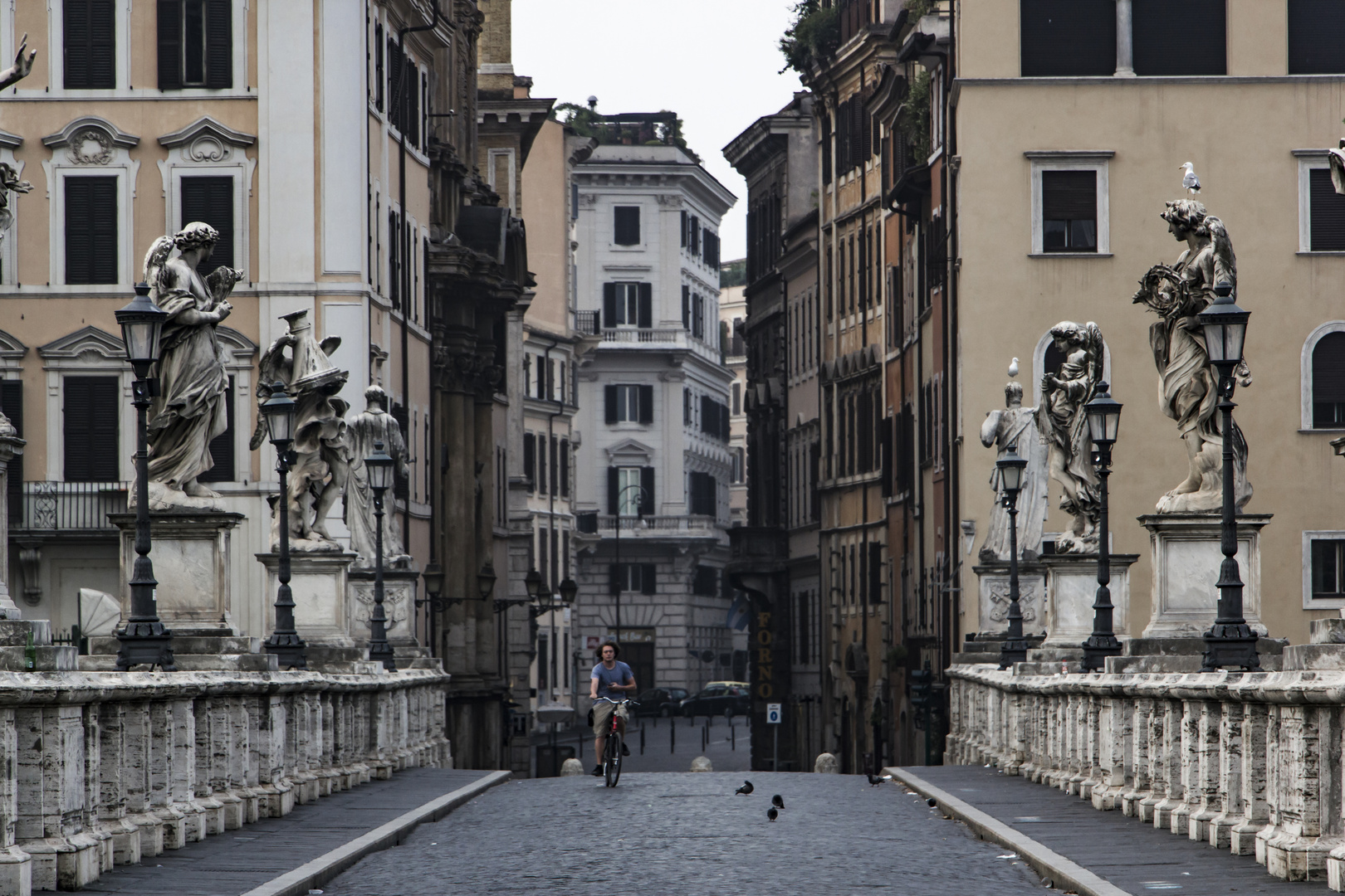 Alba, bicicletta, Roma... non serve altro...