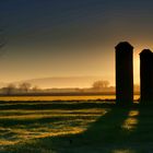 Alba in campagna, Castelceriolo, Alessandria, Piemonte, Italia 