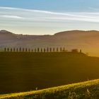 Alba in val d'Orcia 