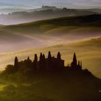 Alba in val d'Orcia