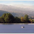 alba rosa sul lago...