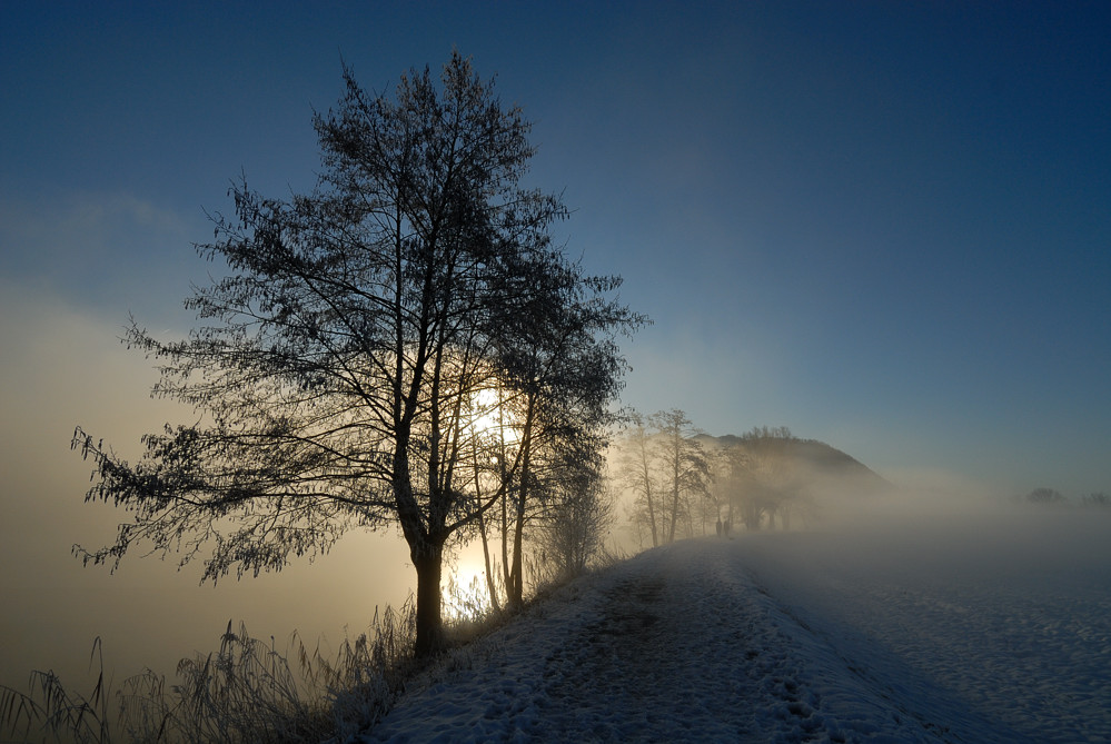 Alba sul fiume