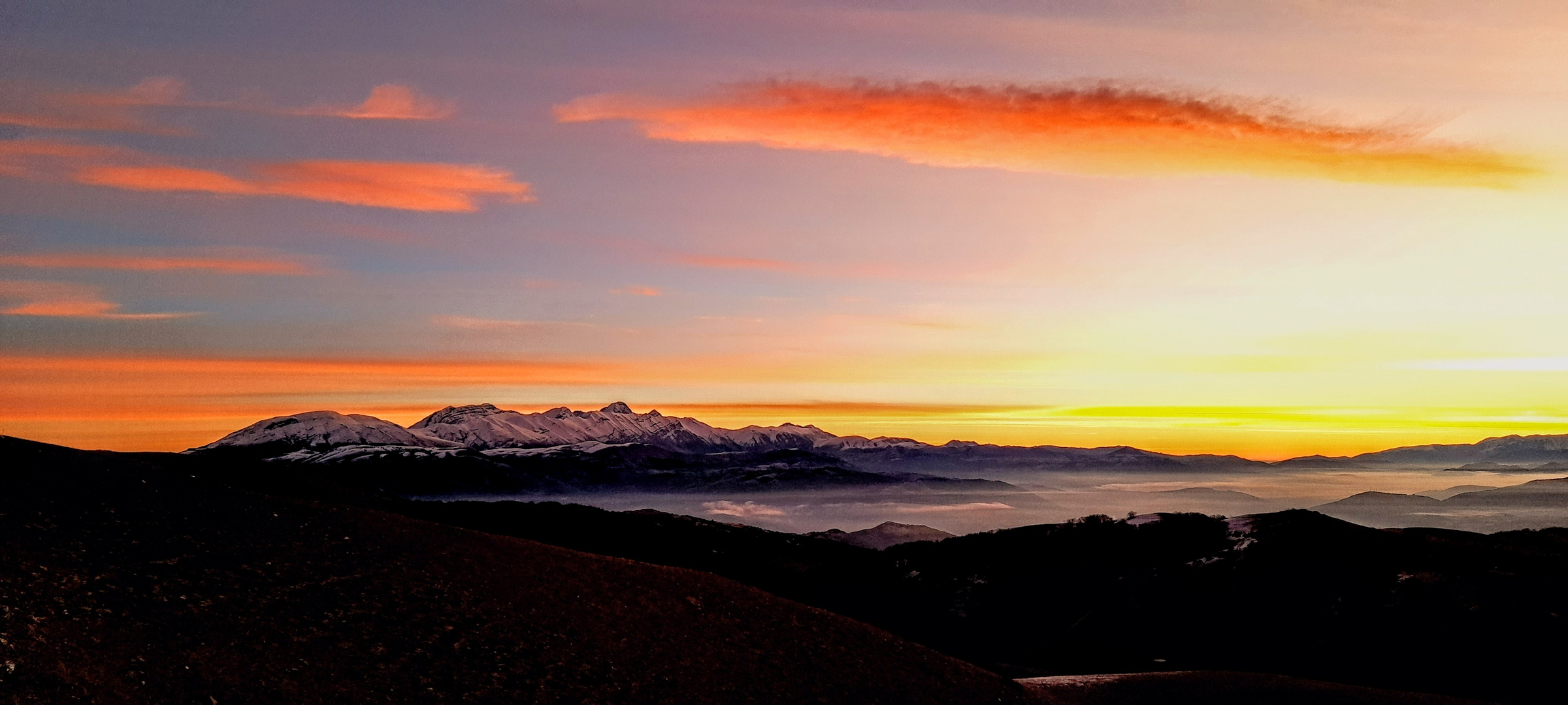 Alba sul gran sasso