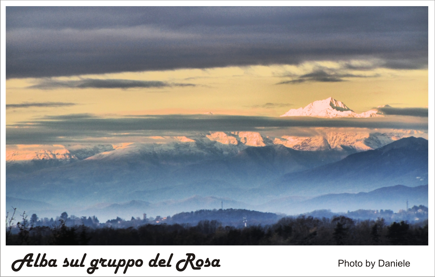 Alba sul monte Rosa