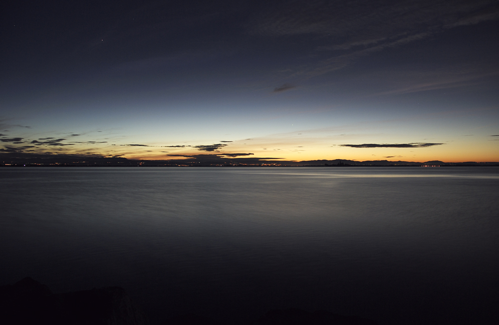 Alba sulla laguna di Grado