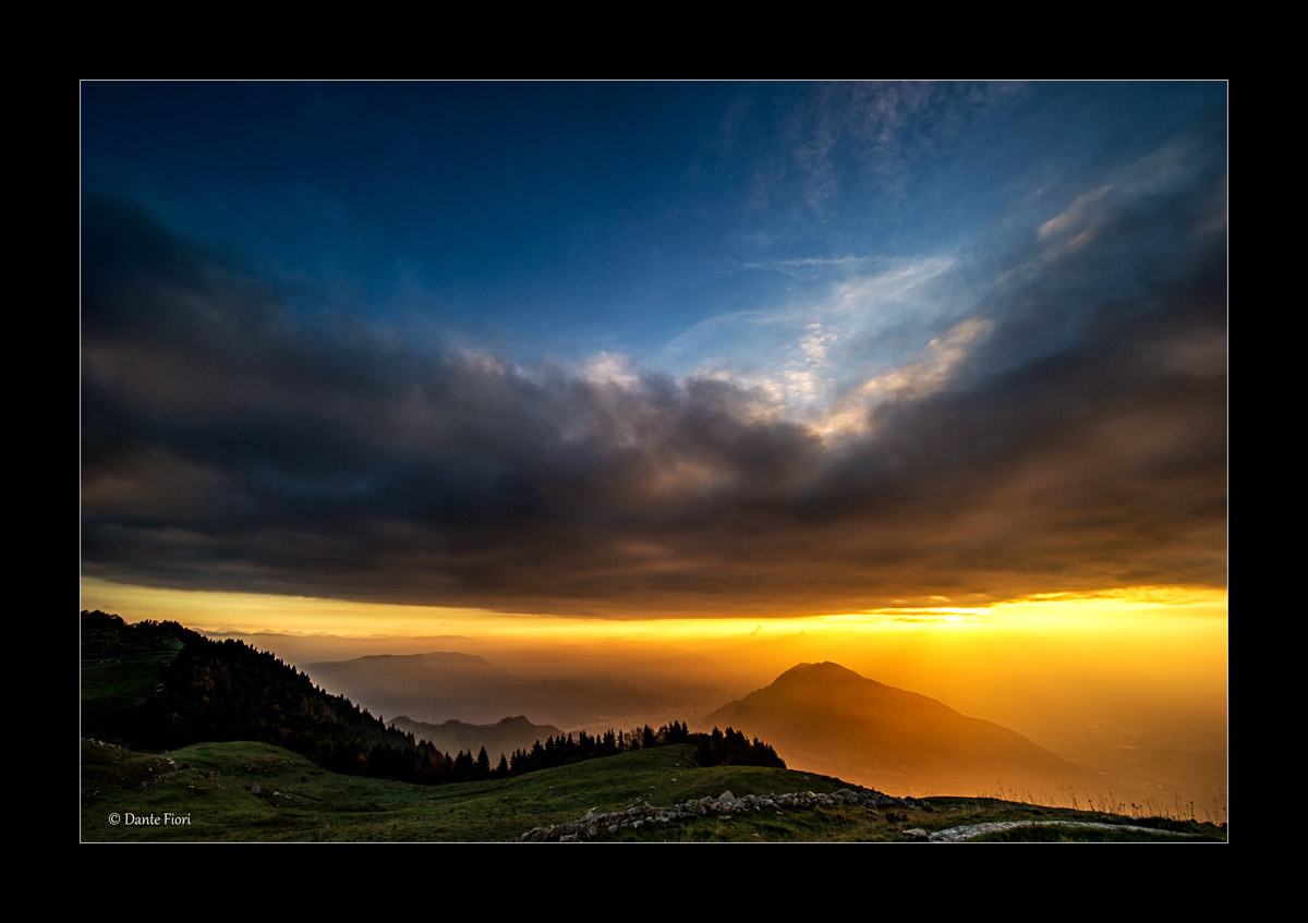 Alba sulla pianura Padana