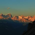 Alba sulle Dolomiti. Il gruppo della Marmolada