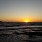 alba sull'isola di Sant'Antioco Sardegna