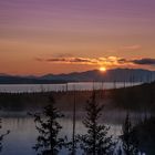 Alba sullo Yellowstone Lake