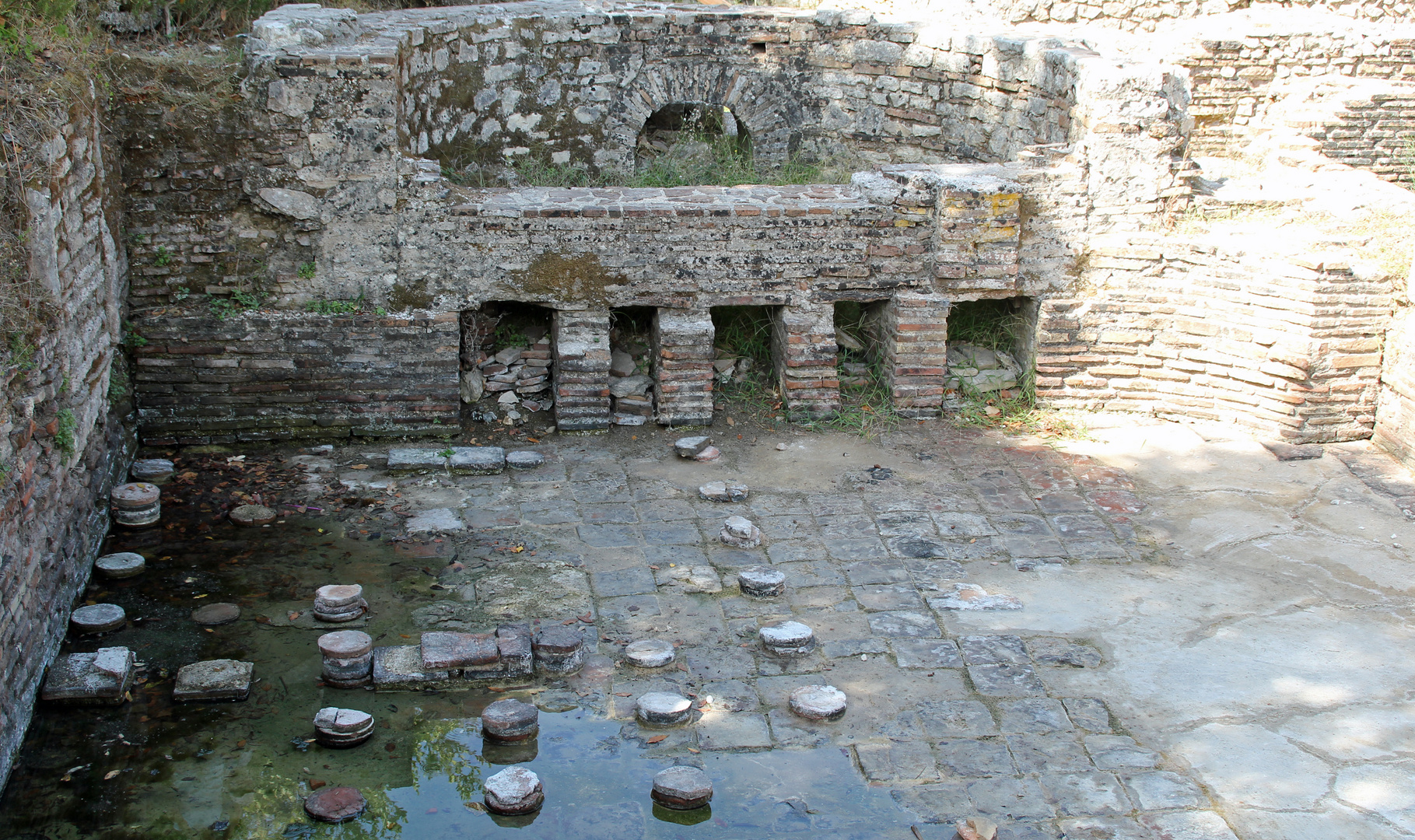 Albanien, Ausgrabungsstätte Butrint: Reste der Thermalanlage