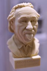 Albert Einstein als 3D-Druck-Büste